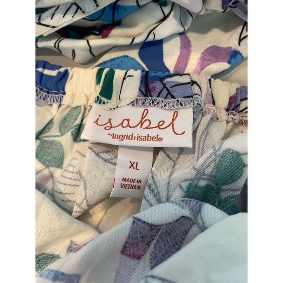 Isabel Maternity Women's Size XL Tie Back Woven Maxi Maternity Dress NWT Floral - Picture 4 of 6